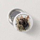 Duitse Shorthaired Pointer Ronde Button 3,2 Cm (Voorkant /achterkant)
