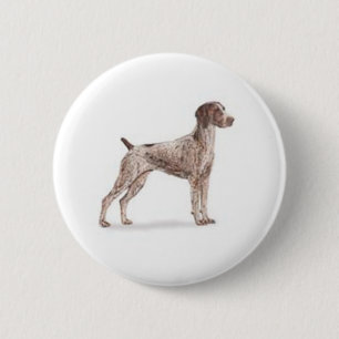 Duitse Shorthaired Pointer Ronde Button 5,7 Cm