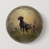 Duitse Shorthaired Pointer Ronde Button 7,6 Cm (Voorkant)