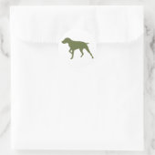 Duitse Shorthaired Pointer Ronde Sticker (Tas)