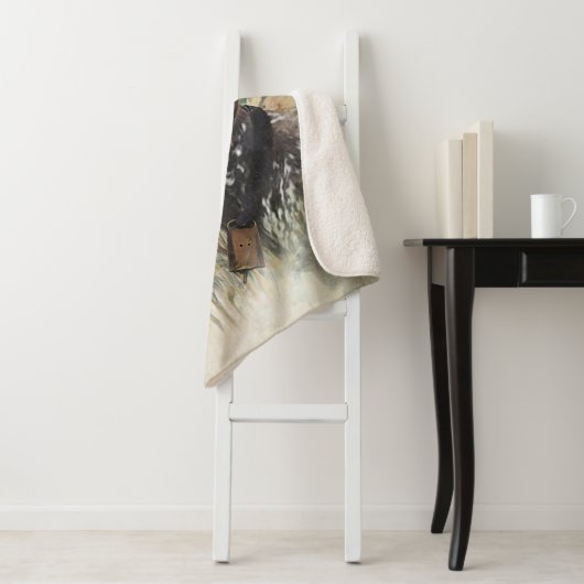 Duitse Shorthaired Pointer Sherpa Deken (In situ)