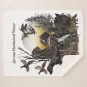 Duitse Shorthaired Pointer Sherpa Deken (Voorkant (horizontaal))