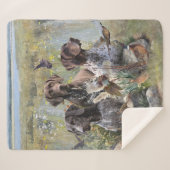 Duitse Shorthaired Pointer Sherpa Deken (Voorkant (horizontaal))