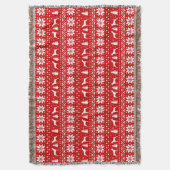 Duitse Shorthaired Pointer Silhouettes kerst Deken (Voorkant Verticaal)