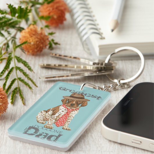 Duitse Shorthaired Pointer Sleutelhanger (Voorkant Rechts)