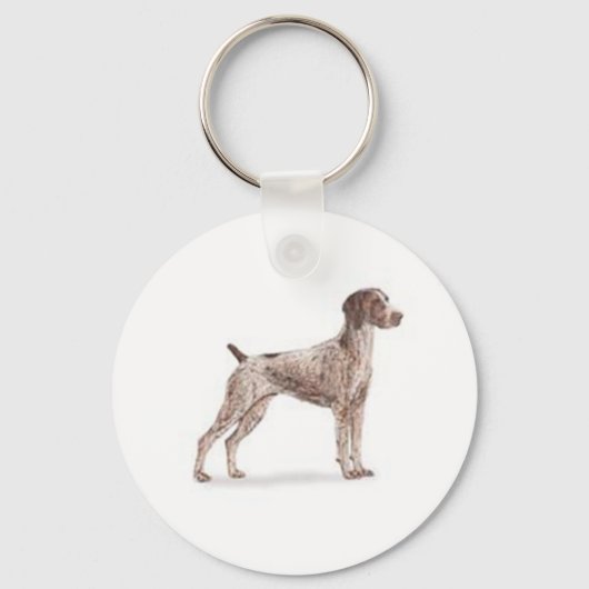 Duitse Shorthaired Pointer Sleutelhanger (Voorkant)