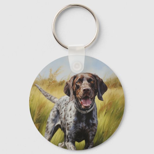 Duitse Shorthaired Pointer Sleutelhanger (Voorkant)