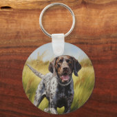Duitse Shorthaired Pointer Sleutelhanger (Voorkant)