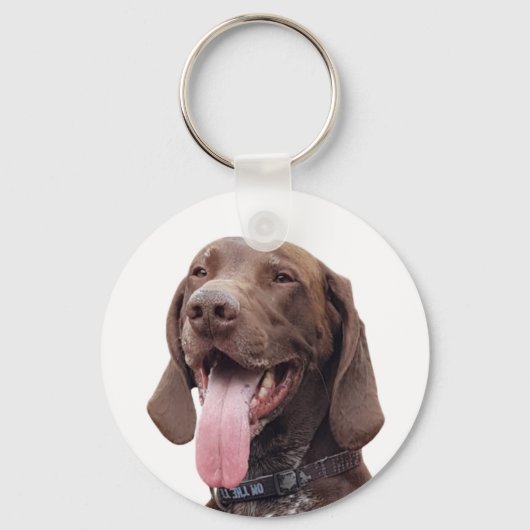 Duitse shorthaired Pointer-sleutelring Sleutelhanger (Voorkant)
