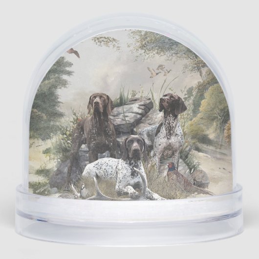 Duitse Shorthaired Pointer Sneeuwbol (Voorkant)