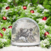 Duitse Shorthaired Pointer Sneeuwbol (Kerstmis)