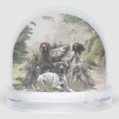 Duitse Shorthaired Pointer Sneeuwbol (Achterkant)