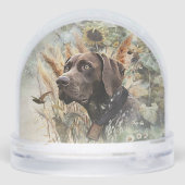 Duitse Shorthaired Pointer Sneeuwbol (Achterkant)