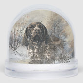 Duitse Shorthaired Pointer Sneeuwbol (Voorkant)