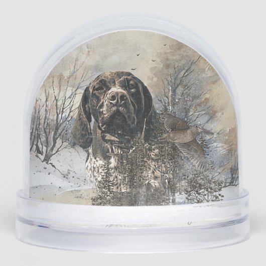 Duitse Shorthaired Pointer Sneeuwbol (Voorkant)