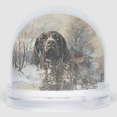 Duitse Shorthaired Pointer Sneeuwbol (Achterkant)