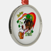 Duitse Shorthaired Pointer St Pattys Metalen Ornament (Rechts)