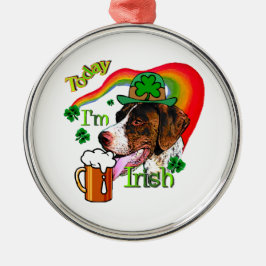 Duitse Shorthaired Pointer St Pattys Metalen Ornament