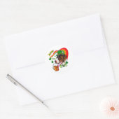 Duitse Shorthaired Pointer St Pattys Ronde Sticker (Envelop)