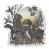 Duitse Shorthaired Pointer Sticker (Voorkant)