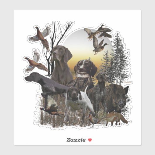Duitse Shorthaired Pointer Sticker (Vel)