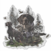 Duitse Shorthaired Pointer Sticker (Voorkant)