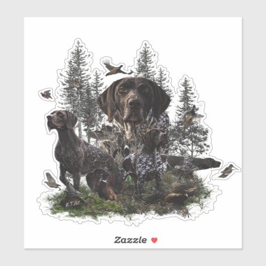 Duitse Shorthaired Pointer Sticker (Vel)