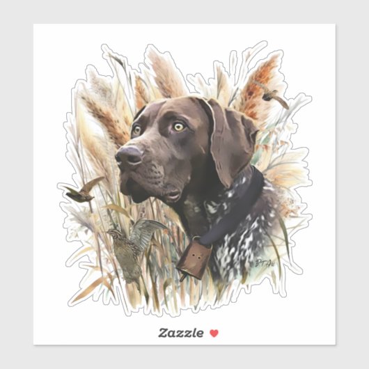 Duitse Shorthaired Pointer Sticker (Vel)