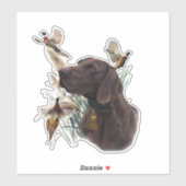 Duitse shorthaired pointer sticker (Vel)