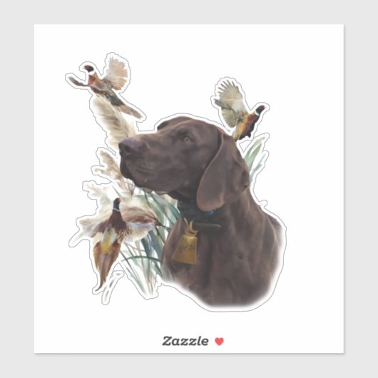 Duitse shorthaired pointer sticker (Vel)
