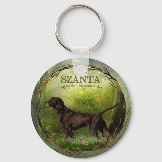 Duitse Shorthaired Pointer,SZANTA van Nemrod's Sleutelhanger (Voorkant)
