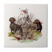 Duitse Shorthaired Pointer Tegeltje (Voorkant)