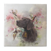 Duitse shorthaired pointer tegeltje (Voorkant)