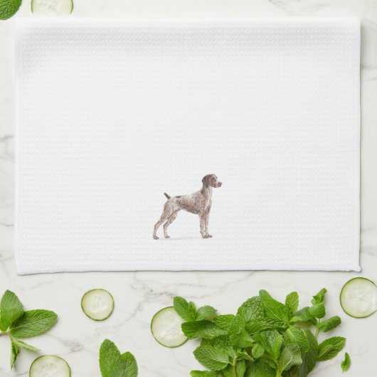 Duitse Shorthaired Pointer Theedoek (Gevouwen)