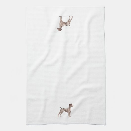 Duitse Shorthaired Pointer Theedoek (Verticaal)