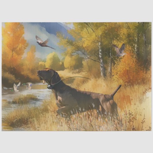 Duitse Shorthaired Pointer Tissuepapier (Voorkant)