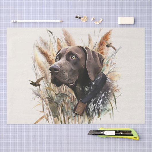Duitse Shorthaired Pointer Tissuepapier (Craft)