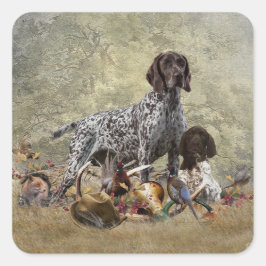 Duitse Shorthaired Pointer Vierkante Sticker