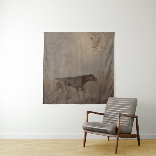 Duitse Shorthaired Pointer Wandkleed (In situ)