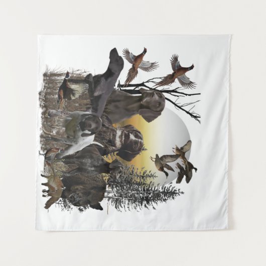 Duitse Shorthaired Pointer Wandkleed (Voorkant (horizontaal))