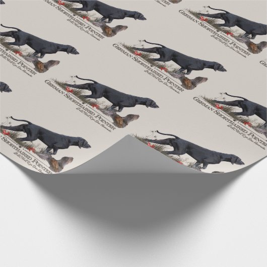 Duitse Shorthaired Pointer, ZACHAR Tapestry Poster Cadeaupapier (Hoek)