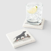 Duitse Shorthaired Pointer, ZACHAR Tapestry Poster Stenen Onderzetter (Zijkant)