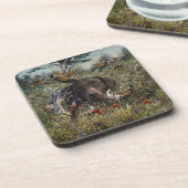 Duitse Shorthaired Pointers Bier Onderzetter (Linkerzijde)