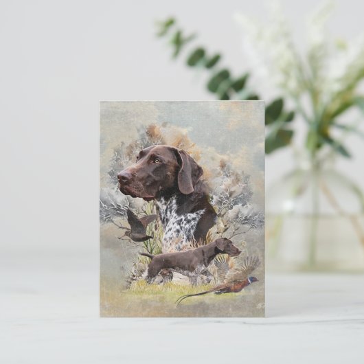 Duitse Shorthaired Pointers Briefkaart (Staand voorkant)
