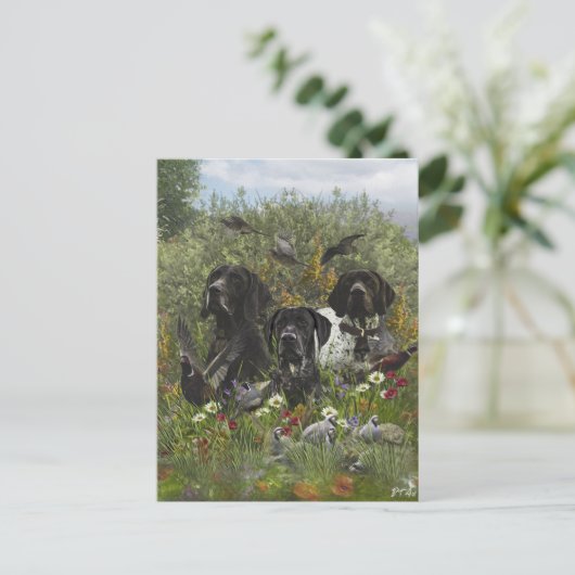 Duitse Shorthaired Pointers Briefkaart (Staand voorkant)