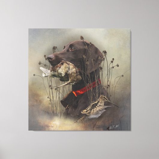 Duitse Shorthaired Pointers Canvas Afdruk (Voorkant)