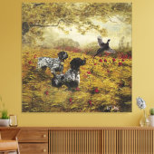Duitse Shorthaired Pointers Canvas Afdruk (Insitu (Woonkamer))