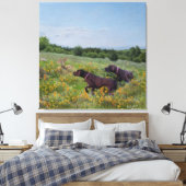 Duitse Shorthaired Pointers Canvas Afdruk (Insitu (Slaapkamer))