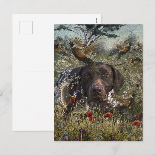 Duitse Shorthaired Pointers Feestdagenkaart (Voorkant / Achterkant)