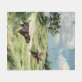 Duitse Shorthaired Pointers Fleece Deken (Voorkant (Horizontaal))